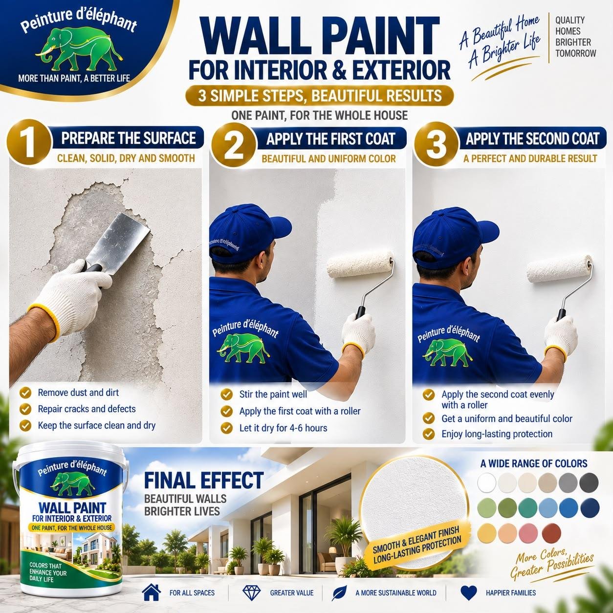 WALL PAINT FOR INTERIOR & EXTERIOR